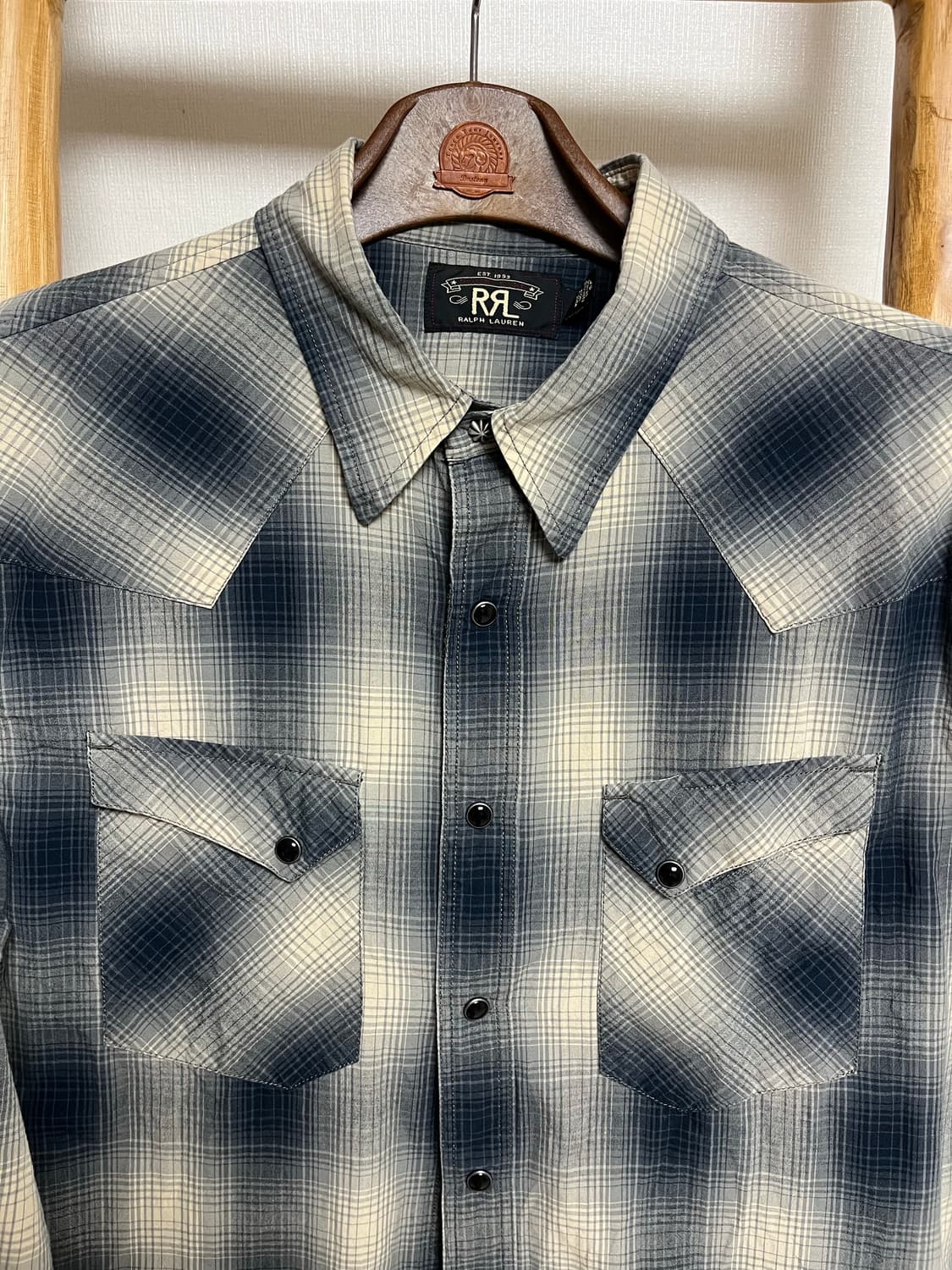 (L) rrl 웨스턴 조니뎁 셔츠 상품이미지2