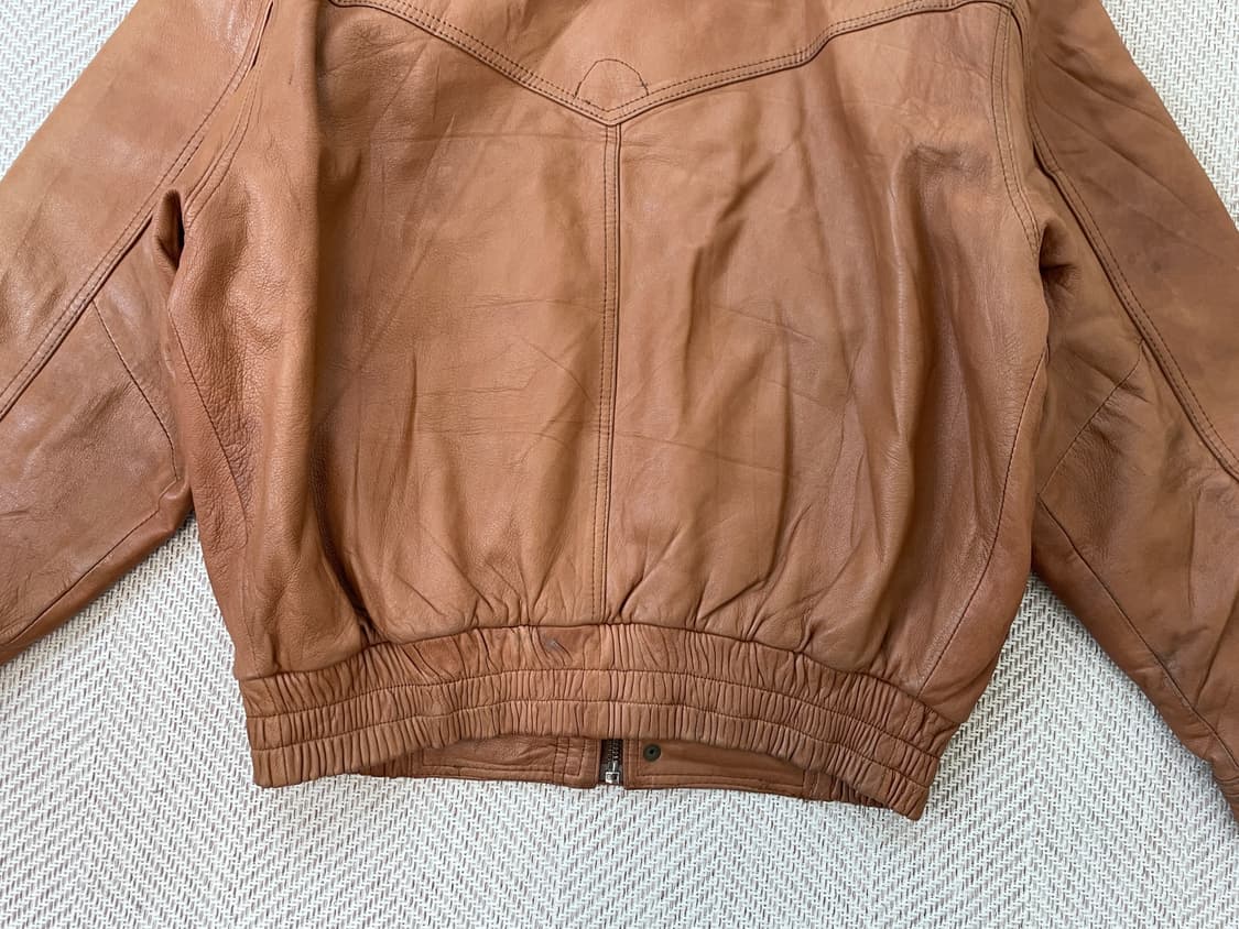 빈티지 conquistador A-2 플라이트 레더자켓 J03929 상품이미지8