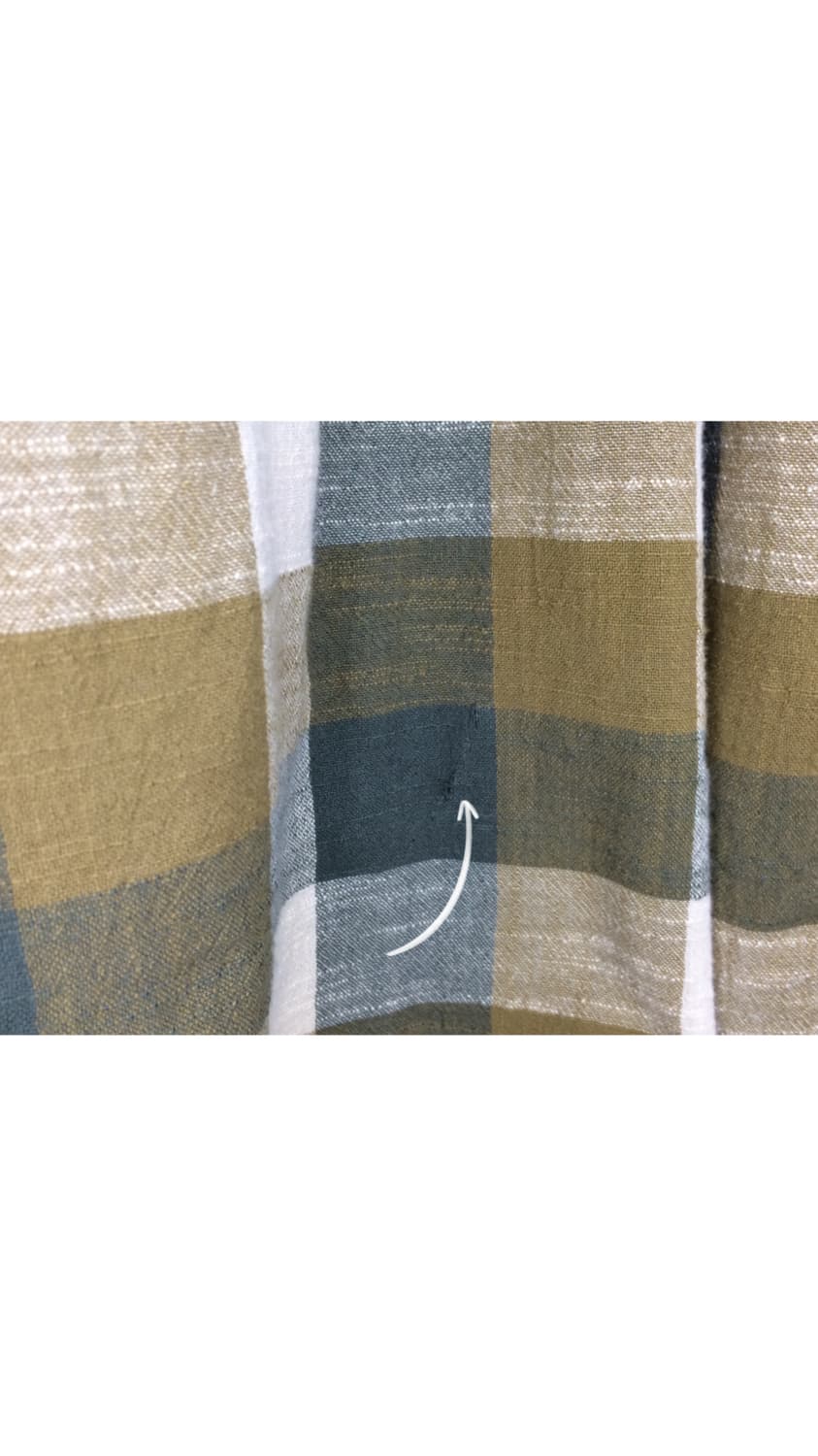 빈티지 그린 브라운 체크 원피스 상품이미지4