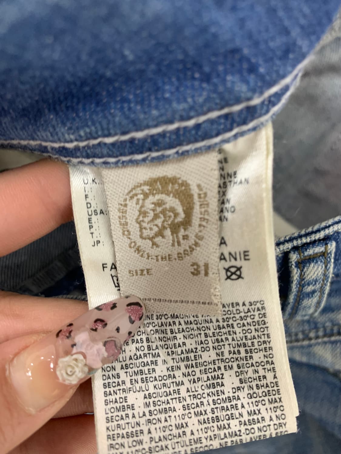 디젤 라이트 워싱 데님 팬츠#750 상품이미지4