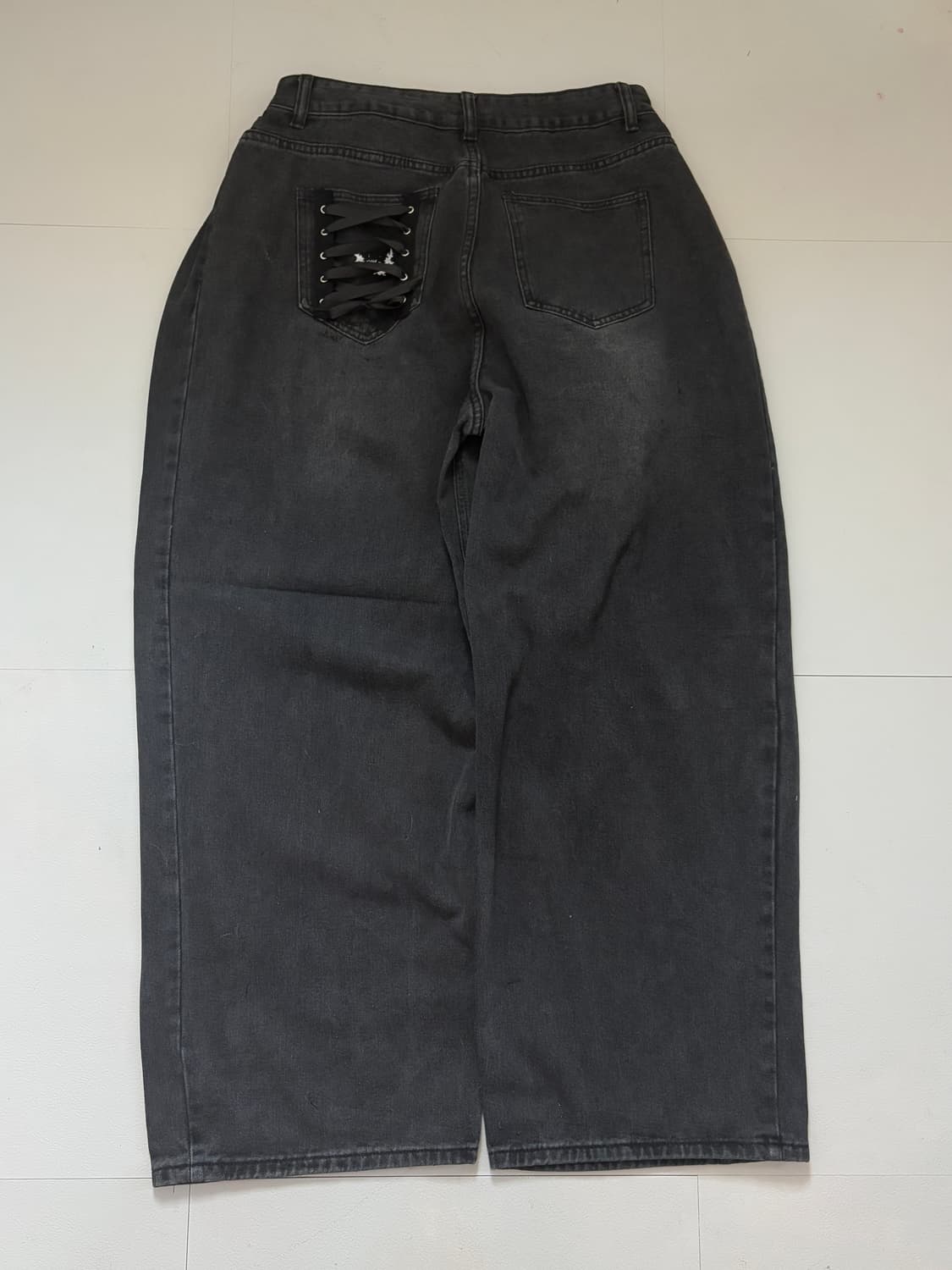 • hurtmade dark gray eyelet denim pants 상품이미지10