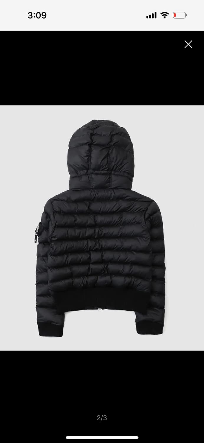 배드블러드 바이퍼 31-2 후드 숏 푸퍼 -블랙 S 상품이미지2