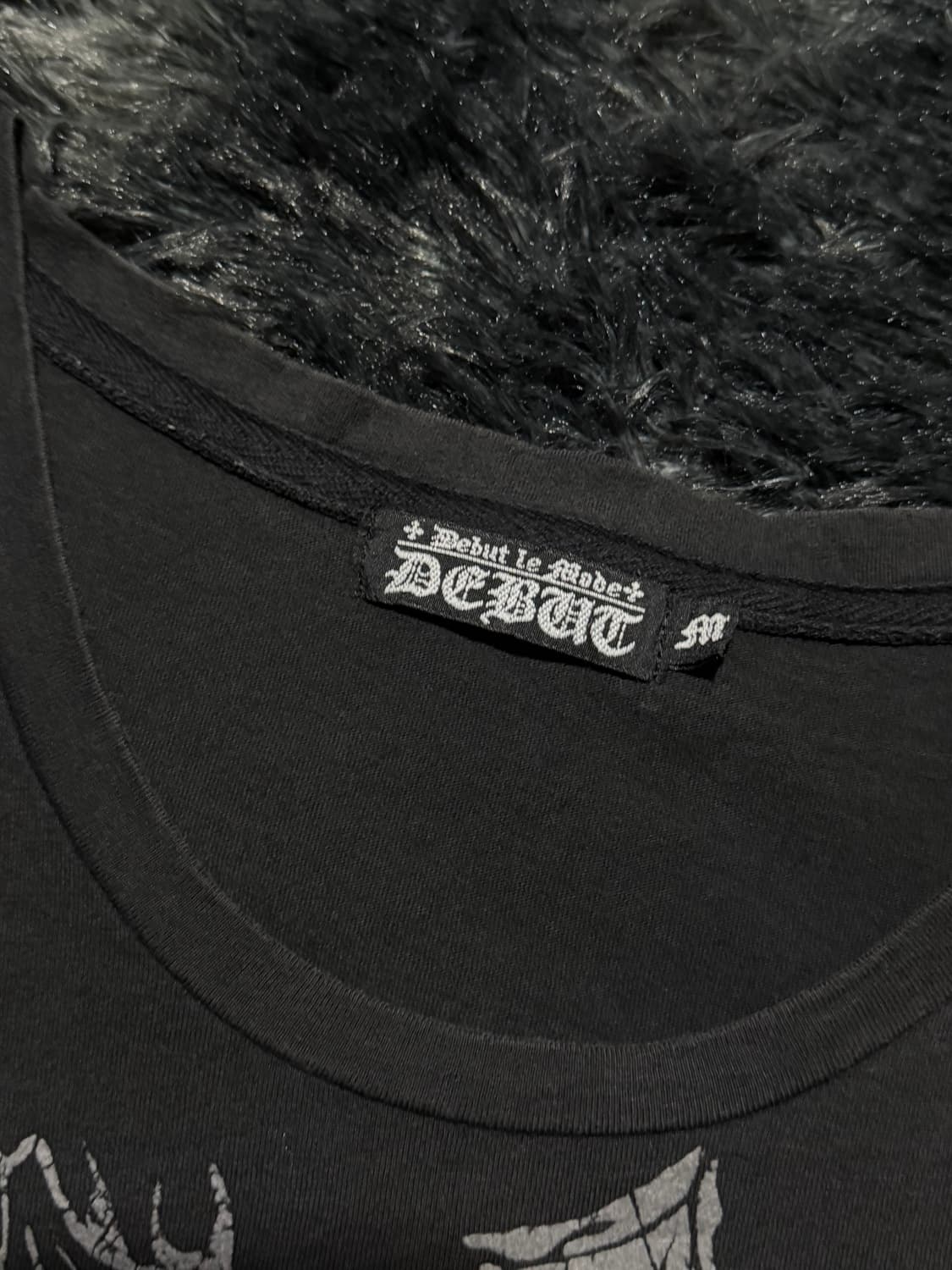 크로스 날개비즈디테일 y2k 반팔 상품이미지5