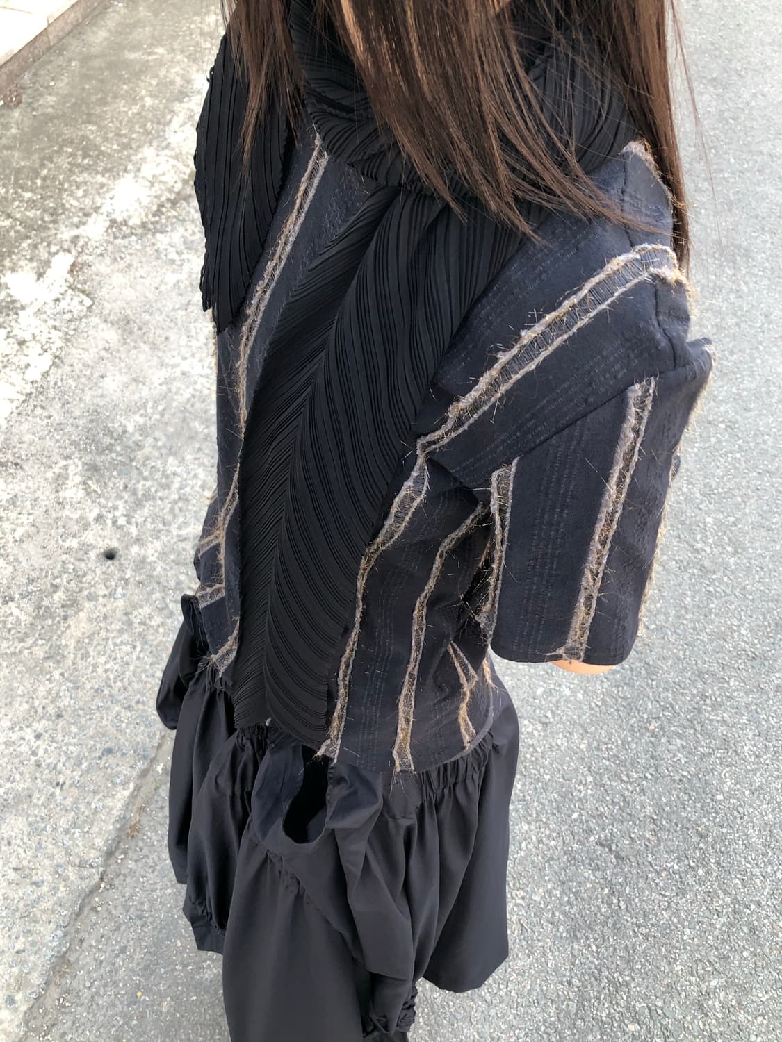 이세이미야케 텍스쳐 탑 상품이미지1