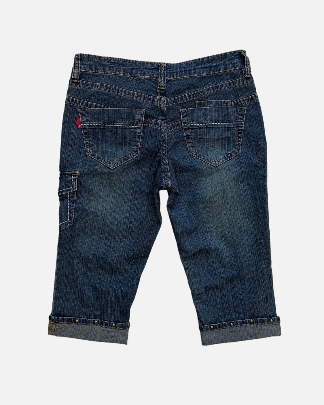 stud turn-up denim shorts 상품이미지4