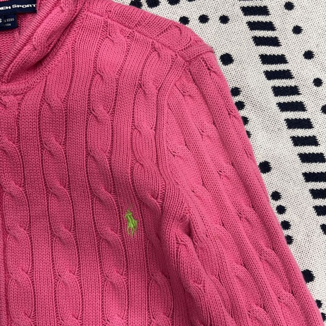 폴로 랄프로렌 꽈배기 니트 후드집업 가디건 S P00074 상품이미지2