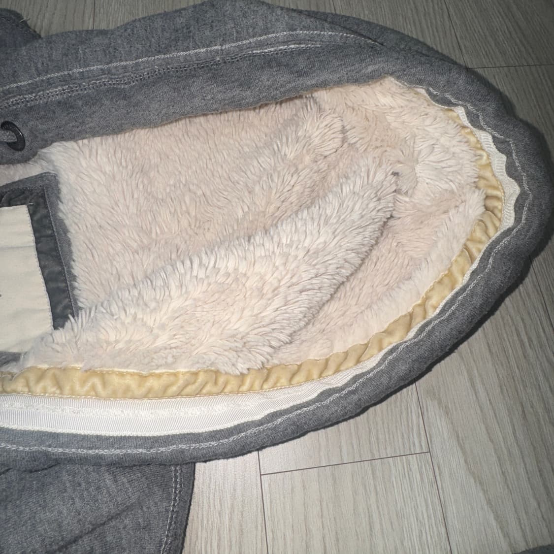 아베크롬비 딱붙핏 양털 그레이 후드집업 상품이미지5