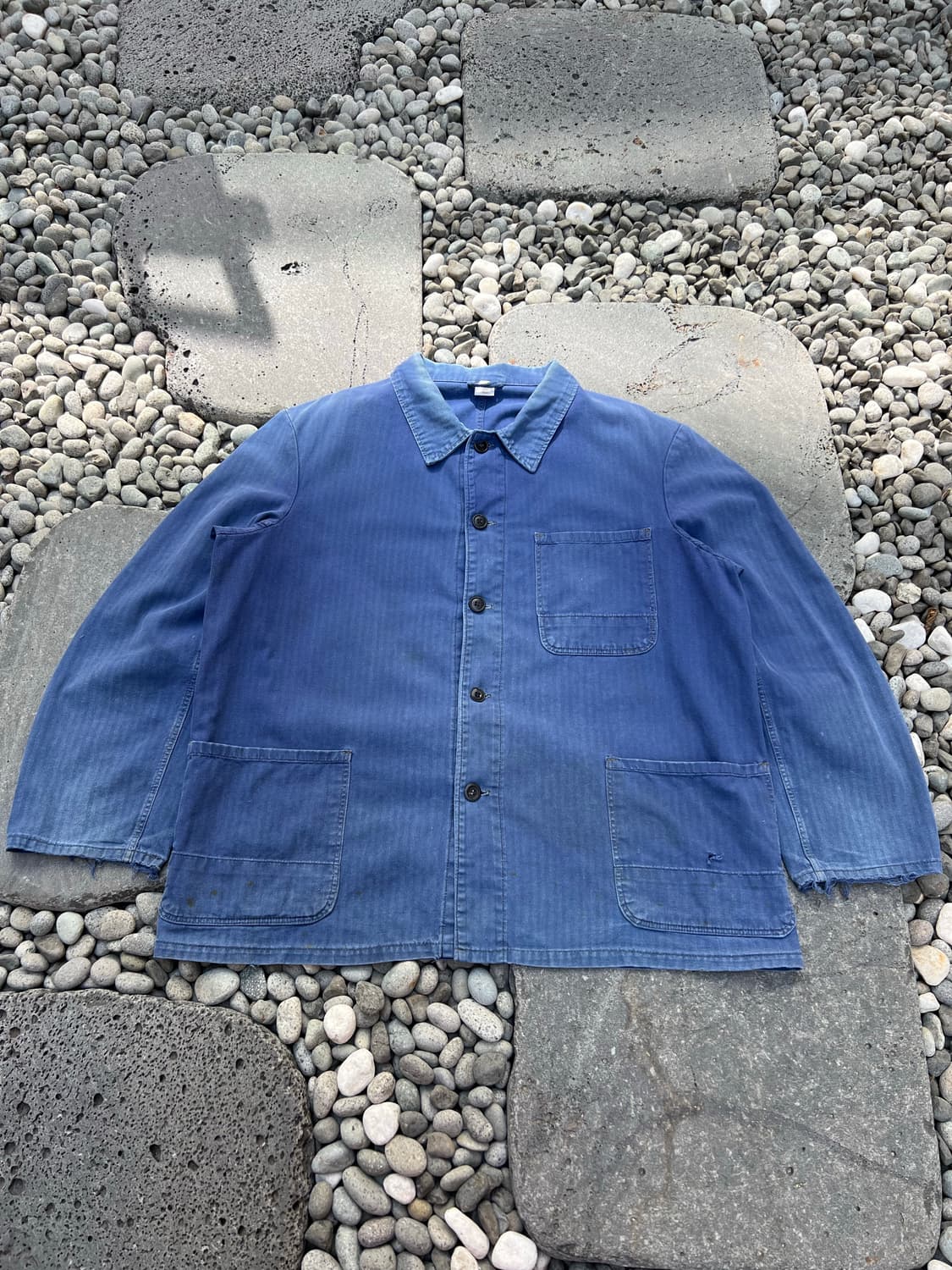 FADED BLUE OLD VINTAGE HBT 헤링본 프렌치워크자켓 상품이미지1