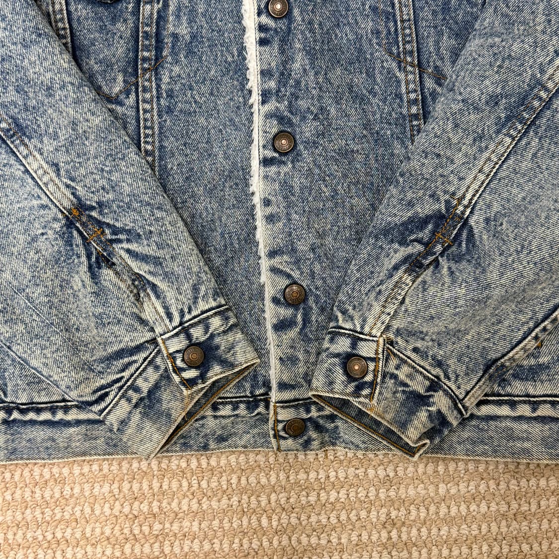 리바이스 워싱 트러커 쉐르파 데님 자켓 80년대 USA 상품이미지3