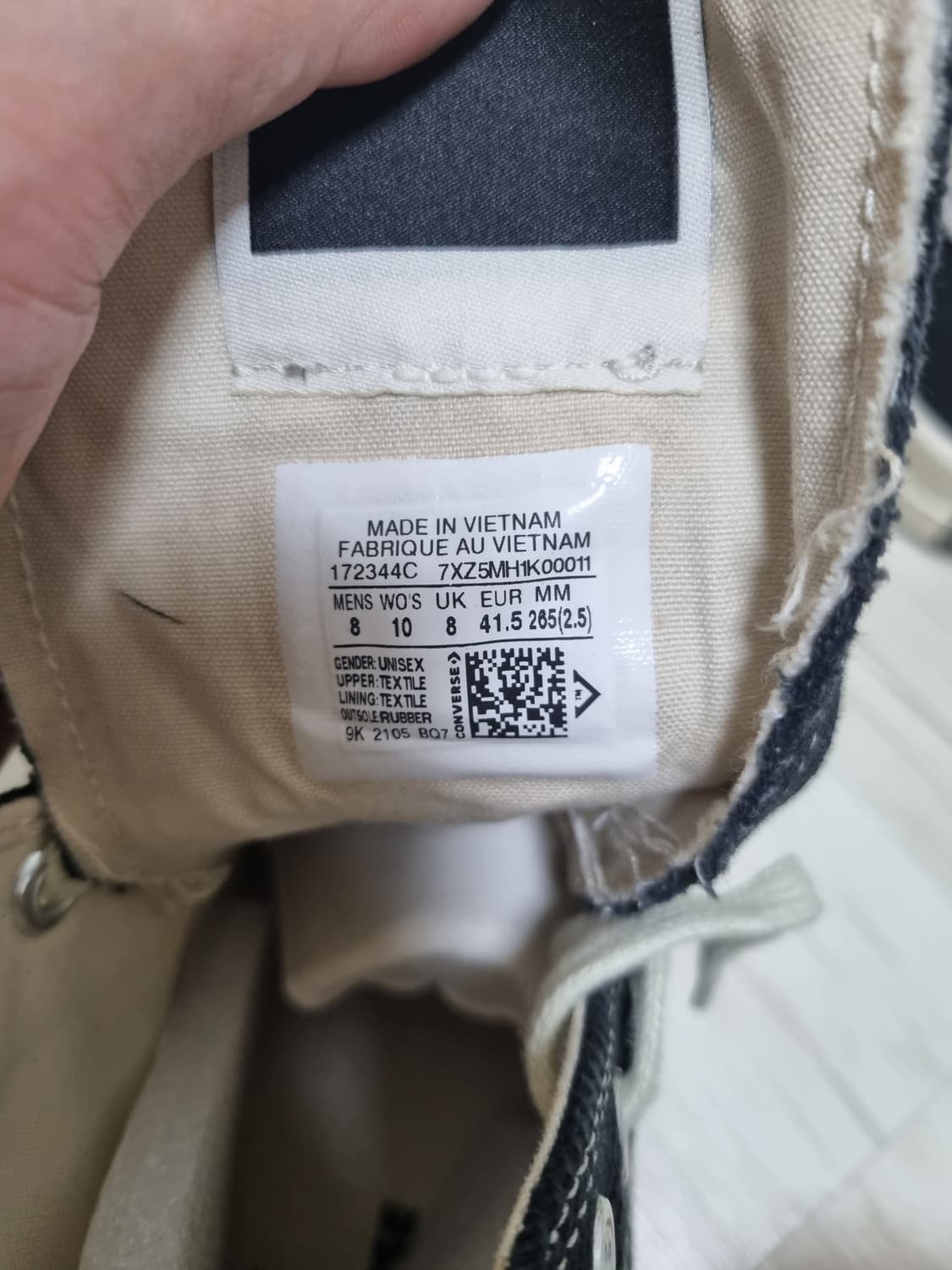 컨버스 X 다크쉐도우 터보다크 척70 하이 블랙 265 상품이미지8