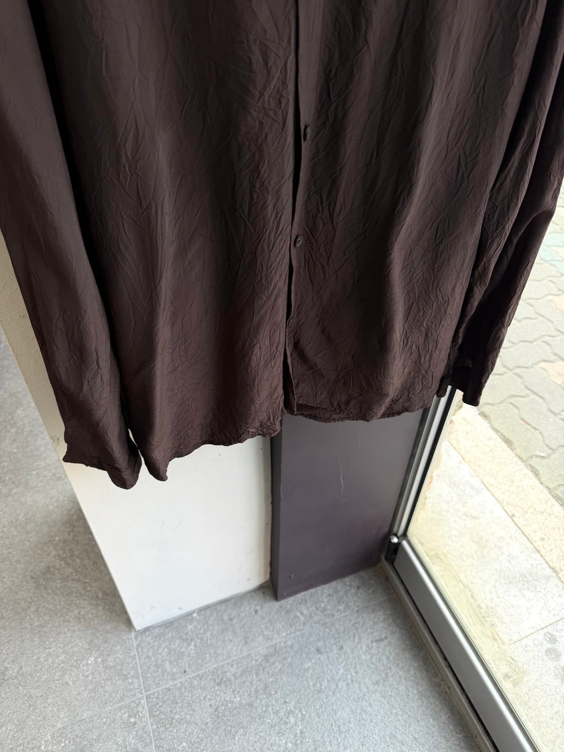 105/ 타임옴므 24SS 크링클 백 인버티드 셔츠 상품이미지6