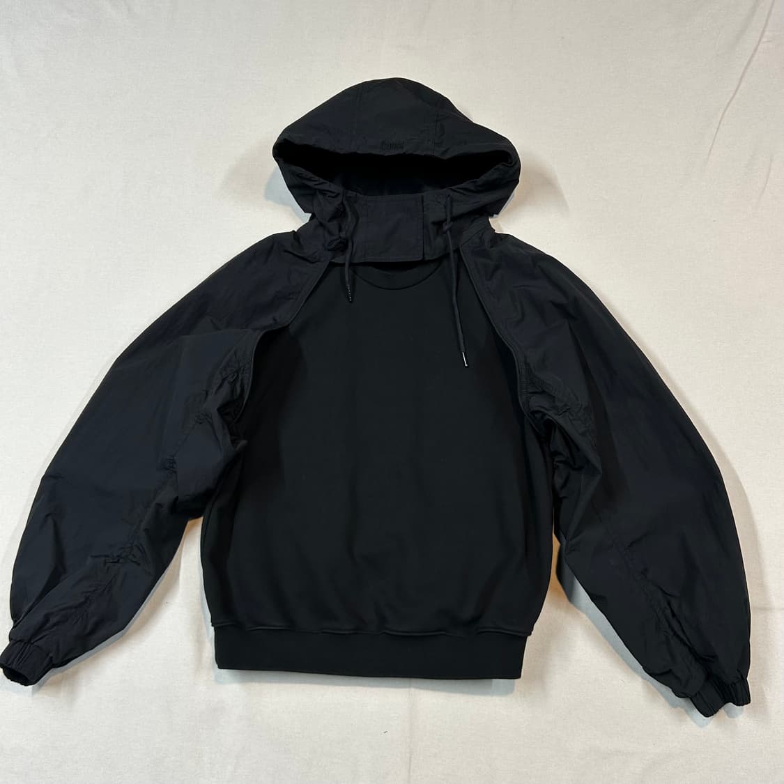 36) 준지 Juun.J 모크 넥 후디 블랙 상품이미지1