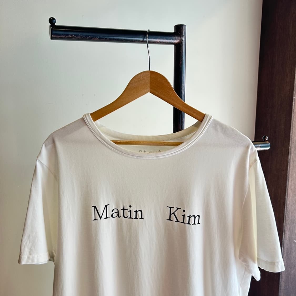 14775 - 마뗑킴 화이트 반팔 티셔츠 상품이미지1