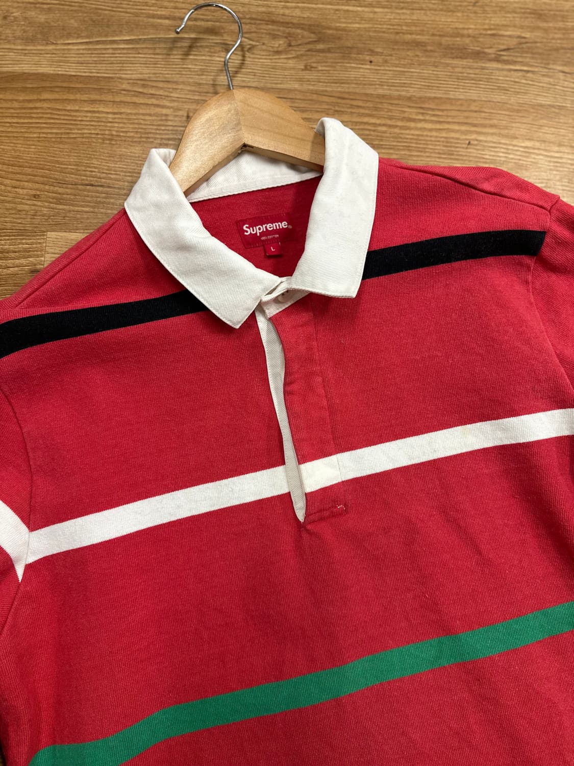 (L)슈프림 16FW 완장 럭비 카라티 상품이미지2