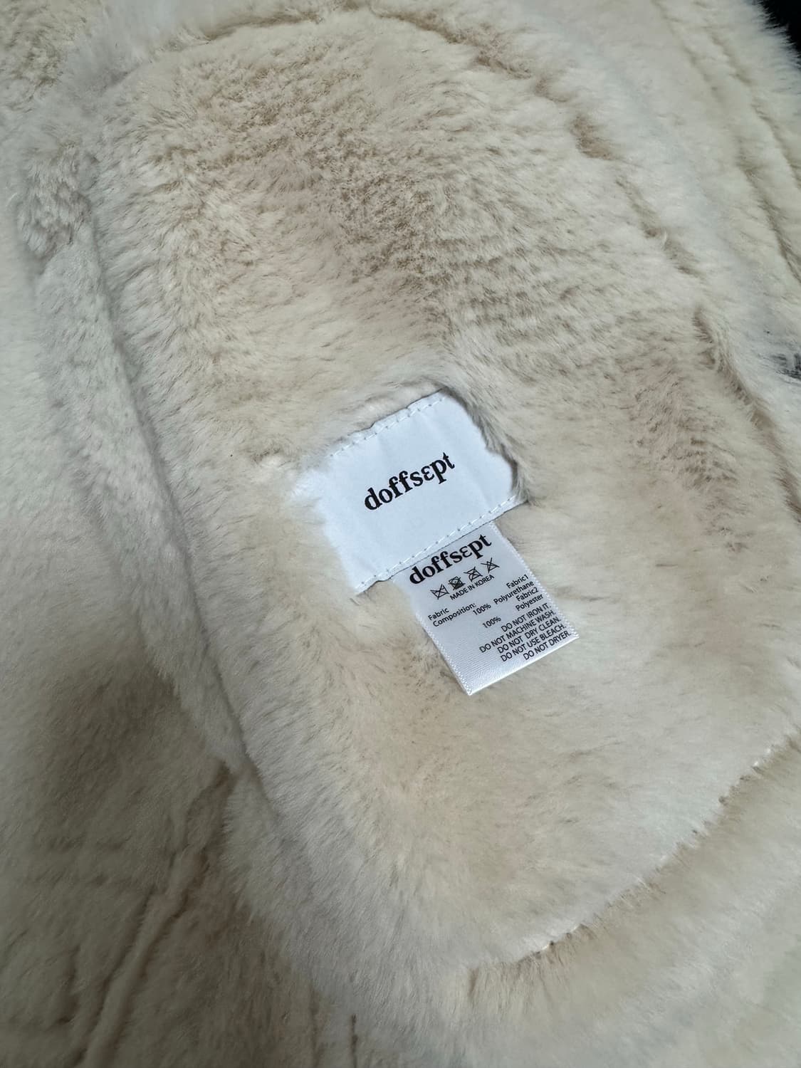 도프셉 무스탕 블랙 베이지 상품이미지3