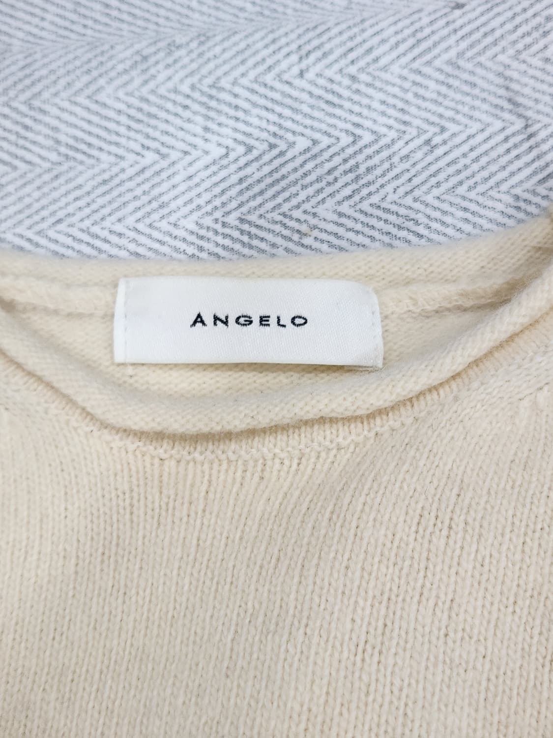 [F] 아이보리 반팔 니트 여성 프리사이즈 상품이미지2