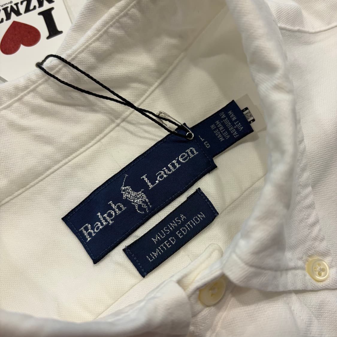 [L] 폴로 랄프로렌 x 무신사 리미티드 에디션 화이트 셔츠 D550 상품이미지5