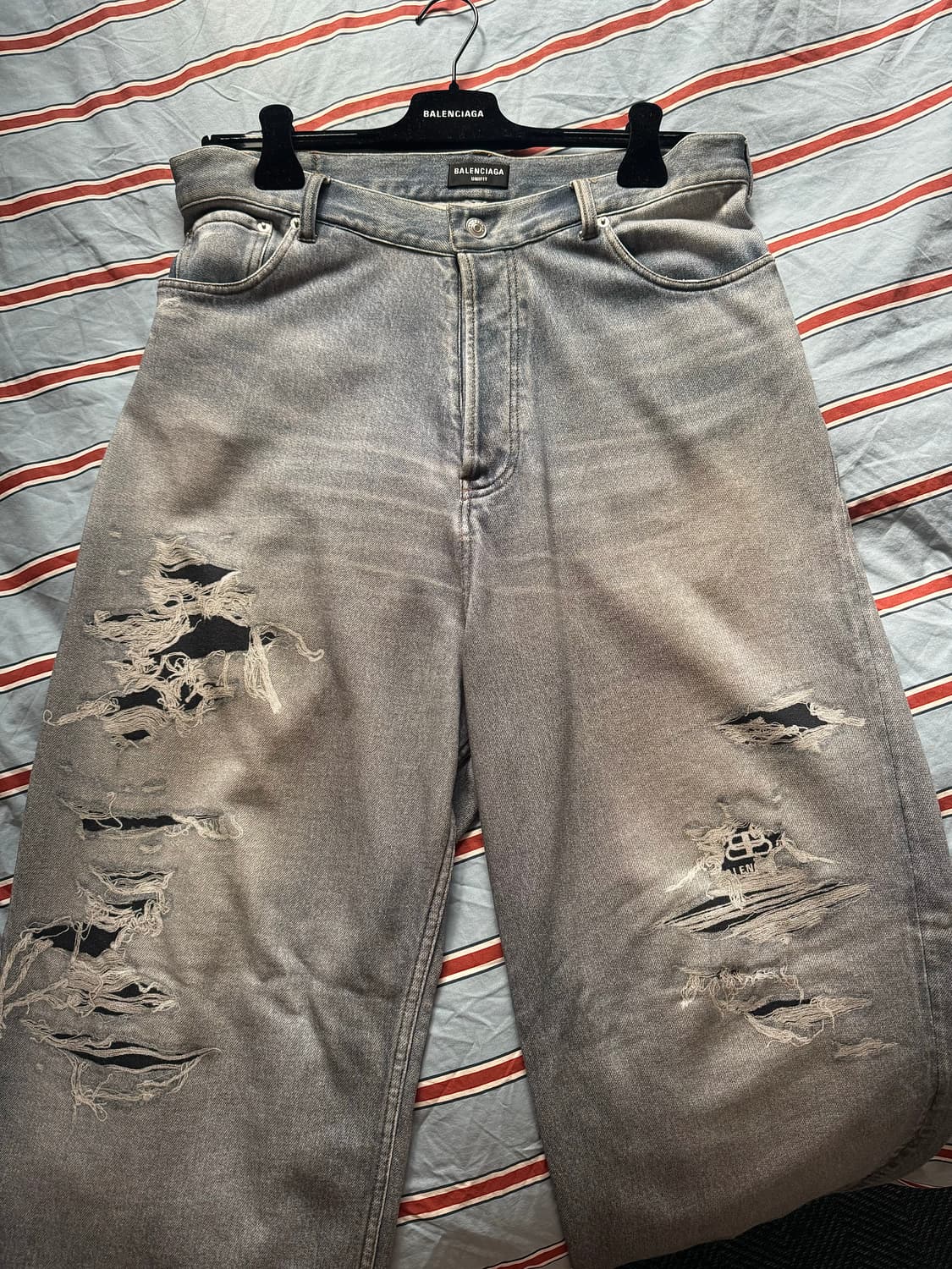 발렌시아가 트롱프뢰유 데님 팬츠 s 상품이미지3