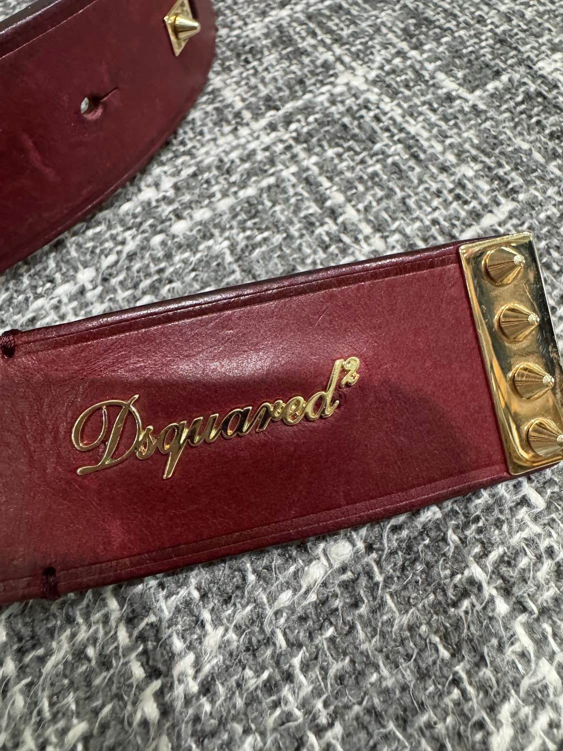 Dsquared2 디스퀘어드 스터드 가죽 벨트 24 상품이미지4