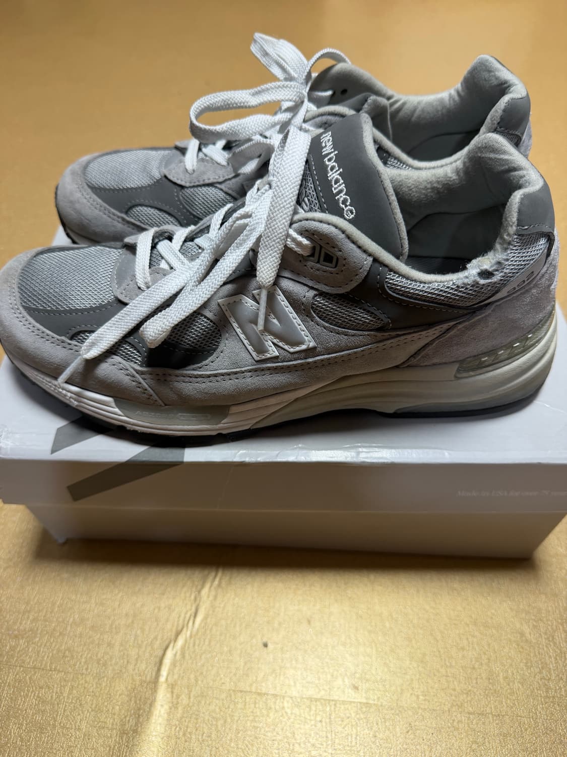 [275] 뉴발란스 992 그레이 275사이즈 5회착 상품이미지4