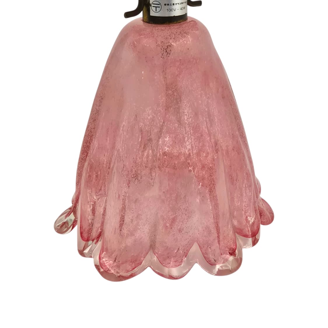 70s 이와타 핸드블로운 핑크 빅 해파리 램프 상품이미지6