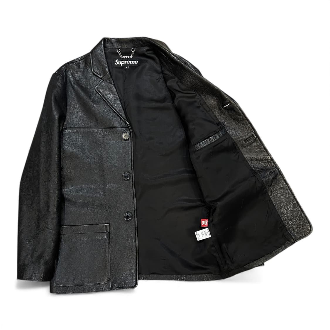 SUPREME 3 button leather blazer 상품이미지3