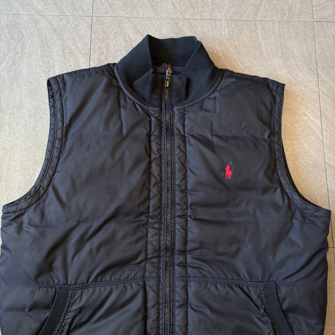 폴로 정품 네이비 덕다운 푸퍼 패딩 조끼  상품이미지3