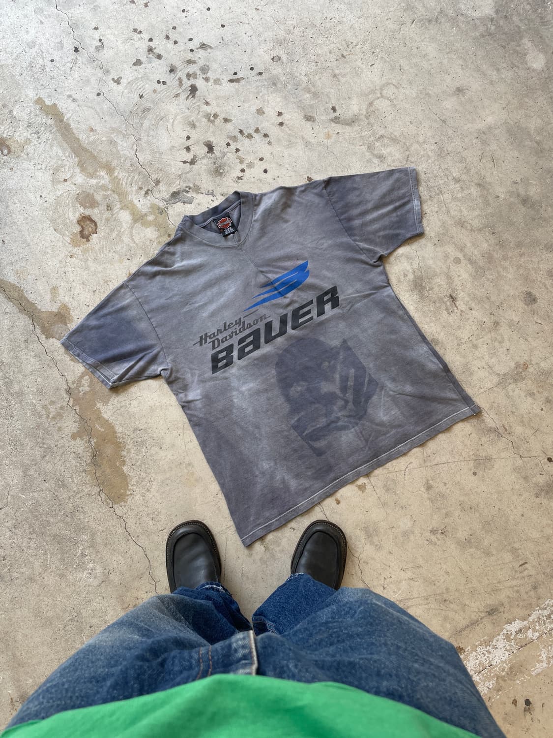 90s F*uckng 할리데이비슨 Distressed T-shirt 상품이미지1