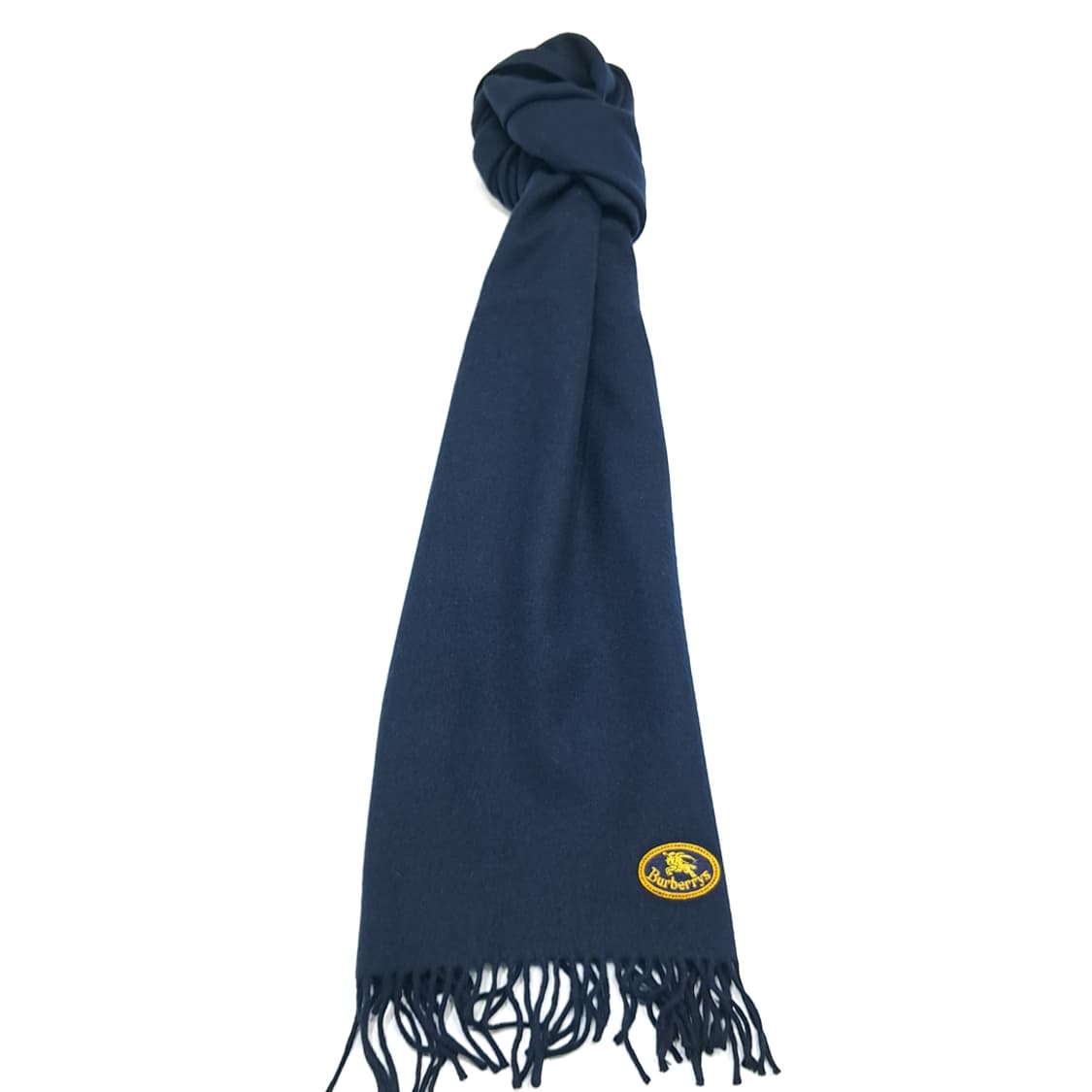 MX267 버버리 클래식 다크네이비 램스울 목도리 머플러 상품이미지4