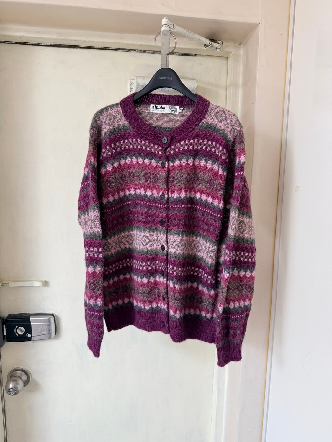 알파카 페어아일 가디건 상품이미지1