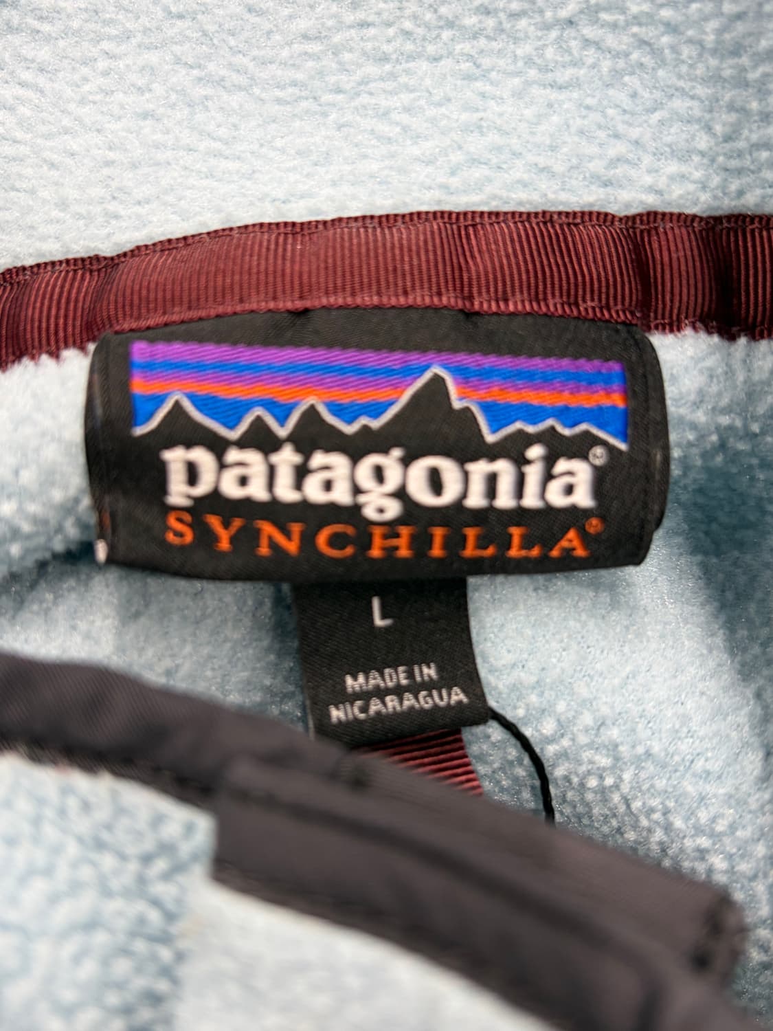 10s 파타고니아 신칠라 플리스 풀오버 블루/브라운 상품이미지7