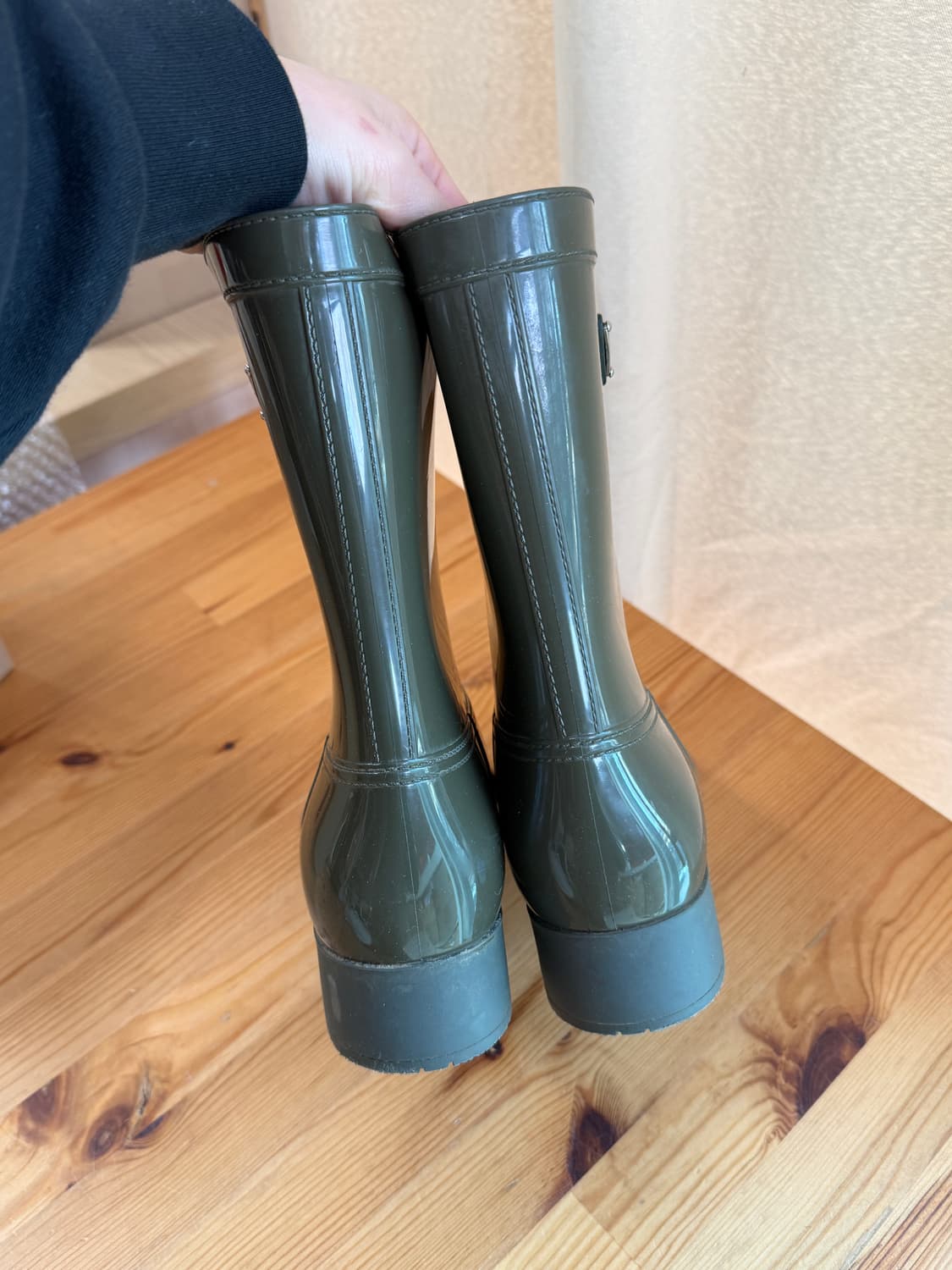 프라다 정품 여성 레인부츠 38사이즈 (볼좁은245까지) 상품이미지5