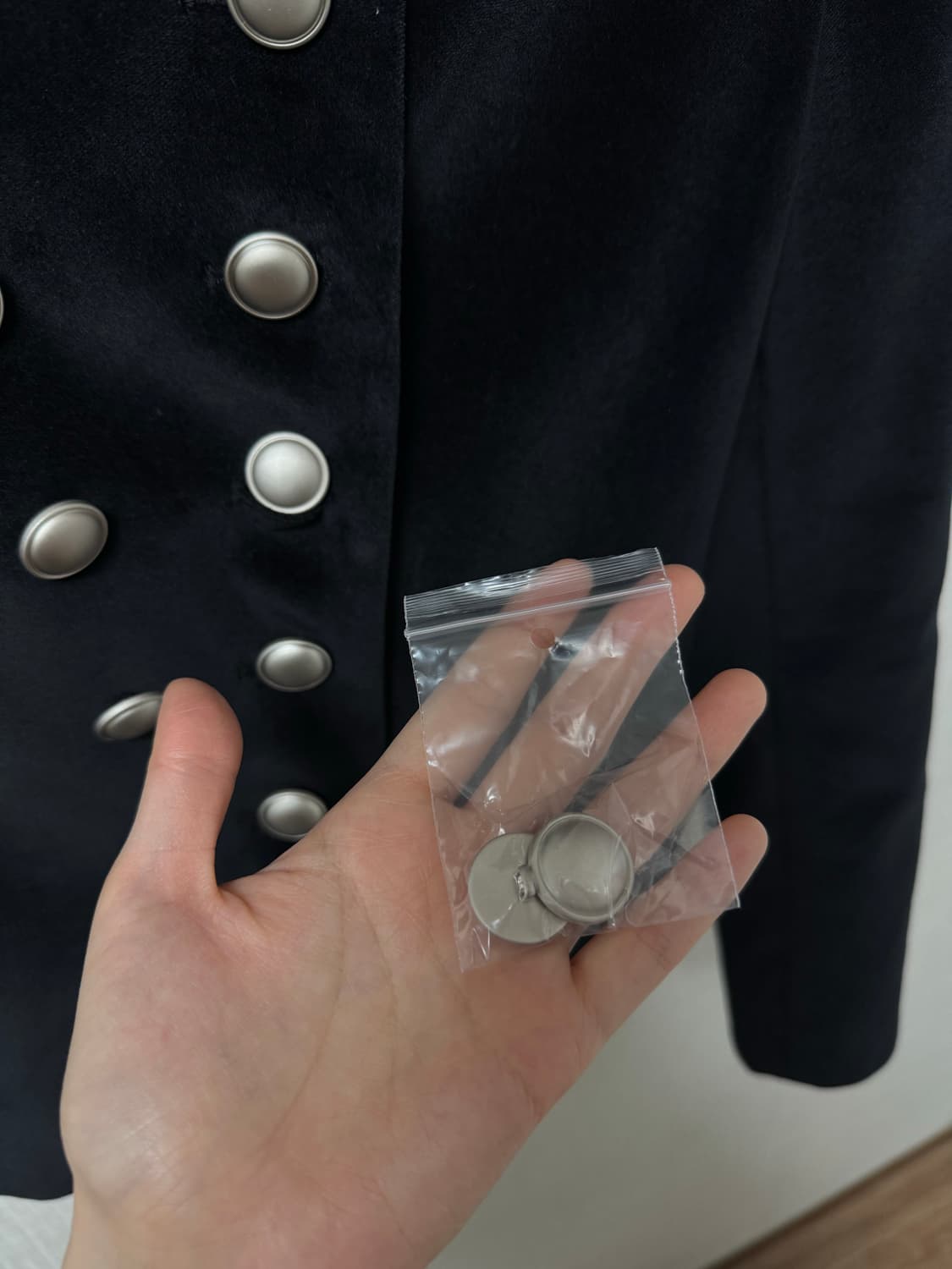 데어드 벨벳 자켓 dared VELVET OFFICER JACKET 상품이미지10