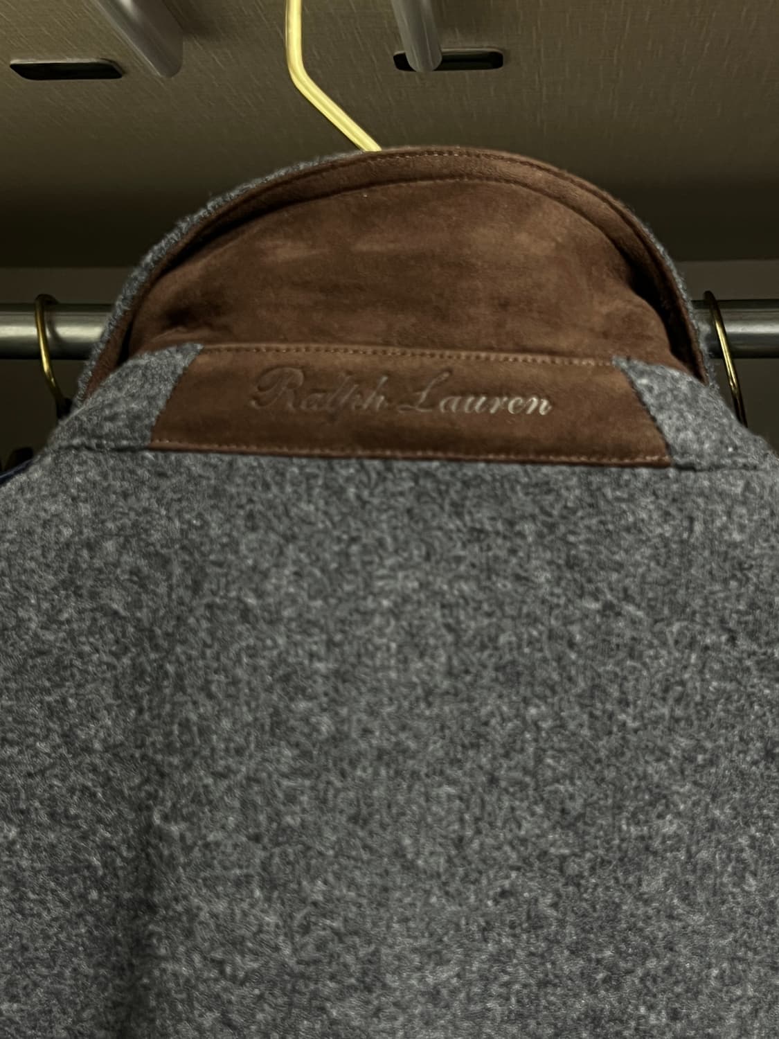 랄프로렌 퍼플라벨 울캐시 스웨이드트림 셔츠자켓 상품이미지5