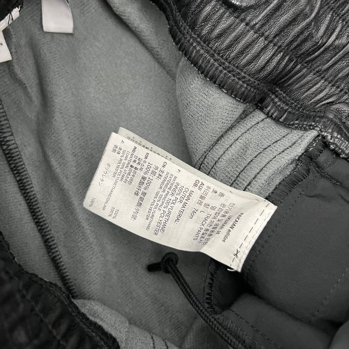 아디다스 블랙 삼선 조거 레더 트랙 팬츠 상품이미지7