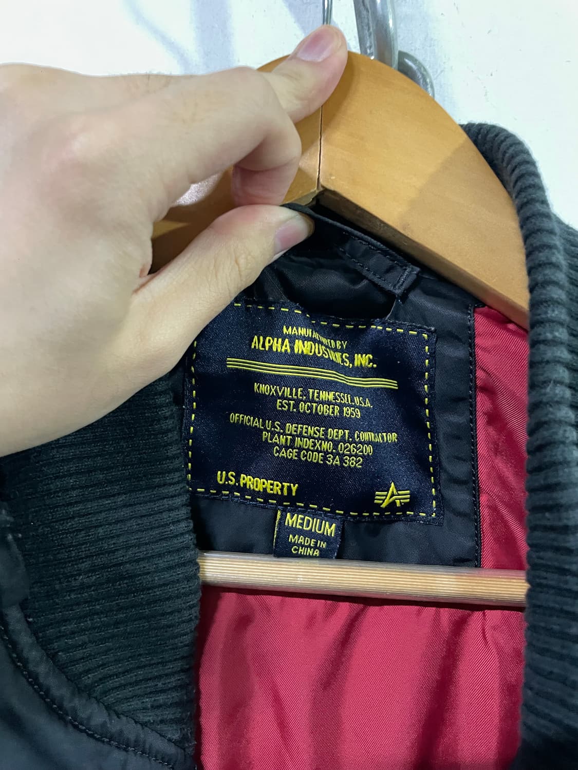 알파인더스트리 MA-1 블루종 봄버 자켓 넉넉 100 사이즈 상품이미지4