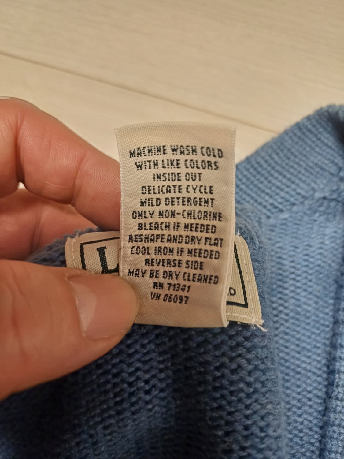 L.L.Bean 빈티지코튼가디건(XXL-TALL Japan vintage 상품이미지4