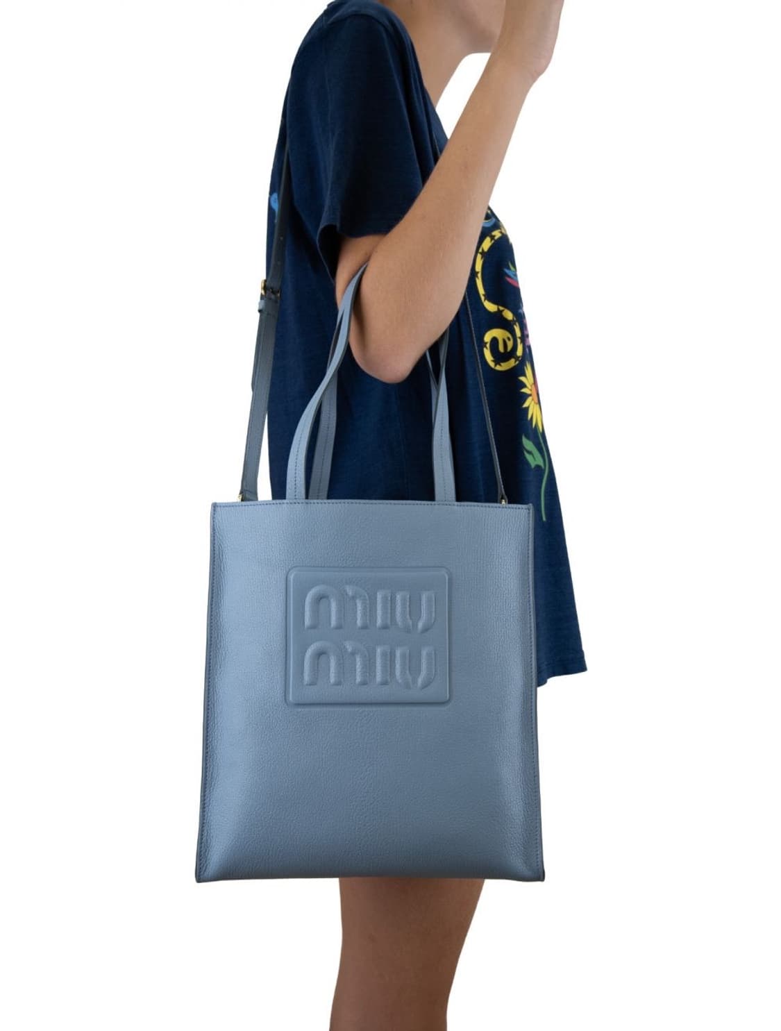 미우미우 토트백 스카이 블루 정품 MIU Mlu 5BG264 F0637  상품이미지1