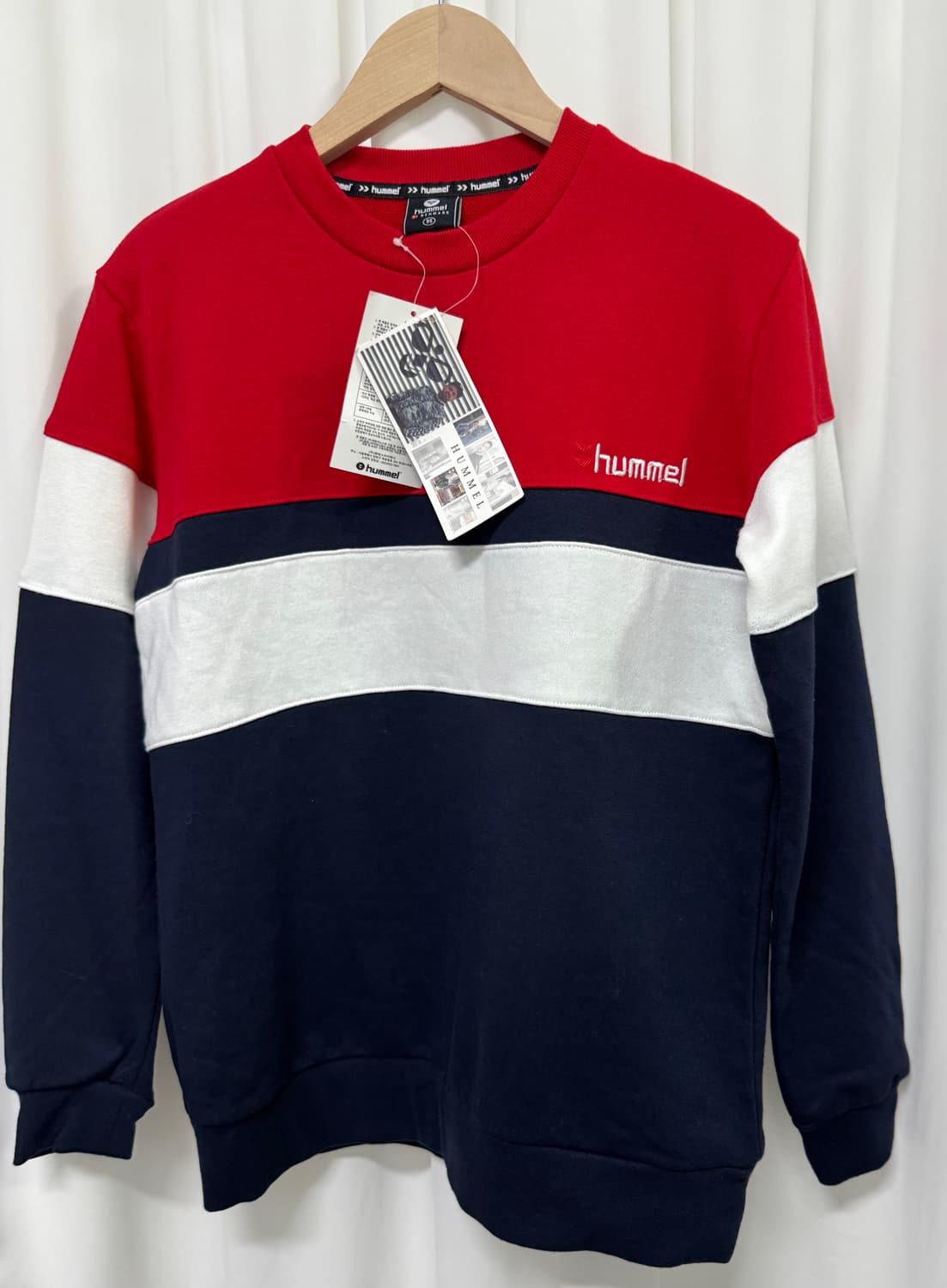 [새상품] 험멜 컬러블록 맨투맨 상품이미지5