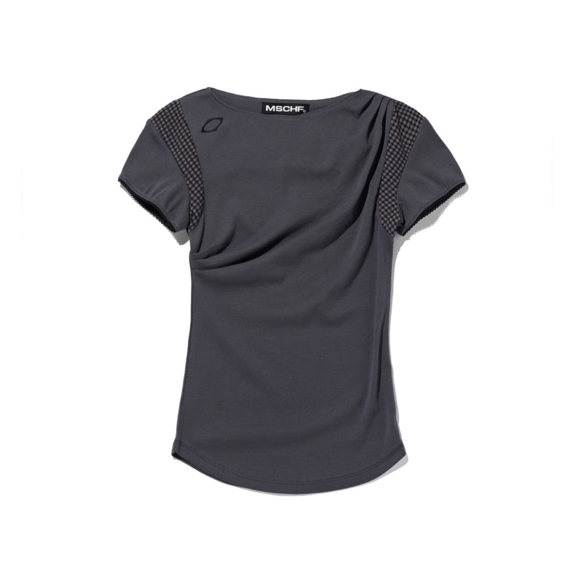 미스치프 COWL CHECK BLOCK TOP(S사이즈) 상품이미지2