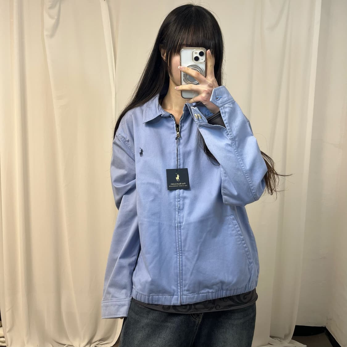 Polo Ralph Lauren lavender blouson 상품이미지1