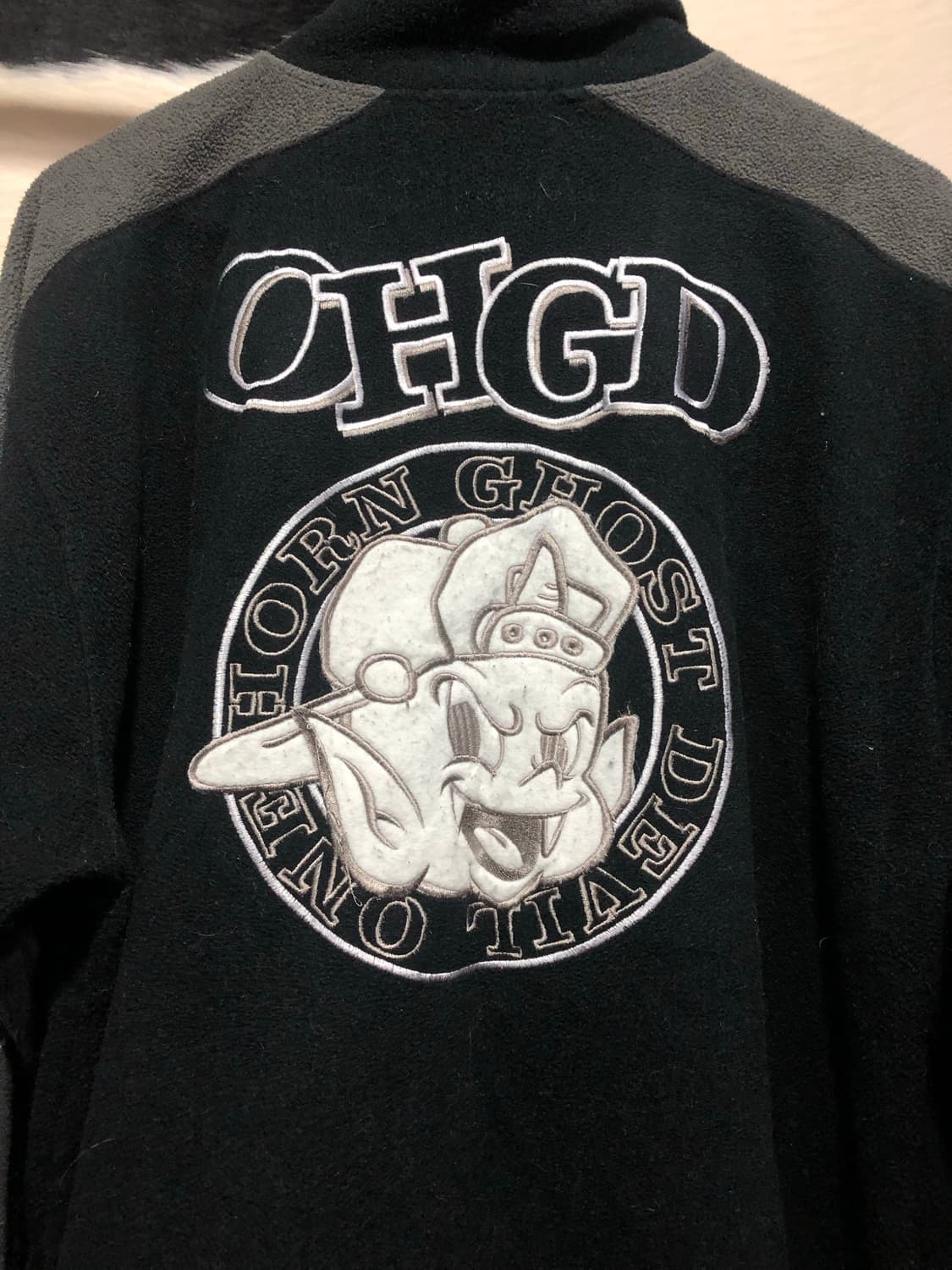 O.H.GHOST DEVIL 배색 패치 플리스 상품이미지9