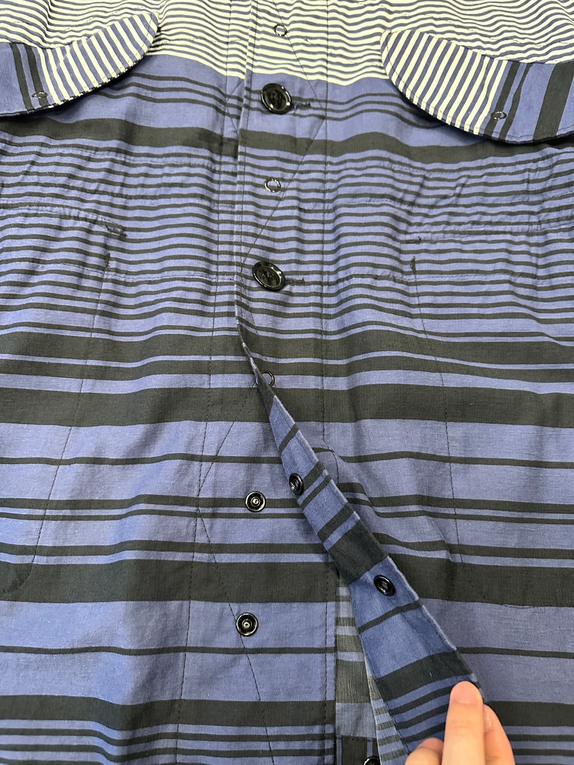 Engineered Garments 엔지니어드 가먼츠 스트라이프 자켓 M 상품이미지3