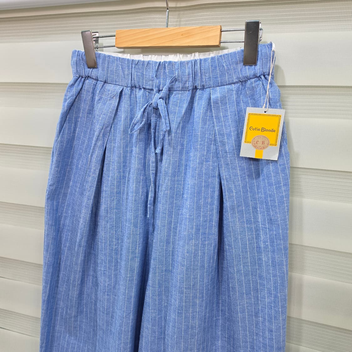 일본 Cutie Blonde 린넨 와이드 크롭팬츠- 우먼L 상품이미지2