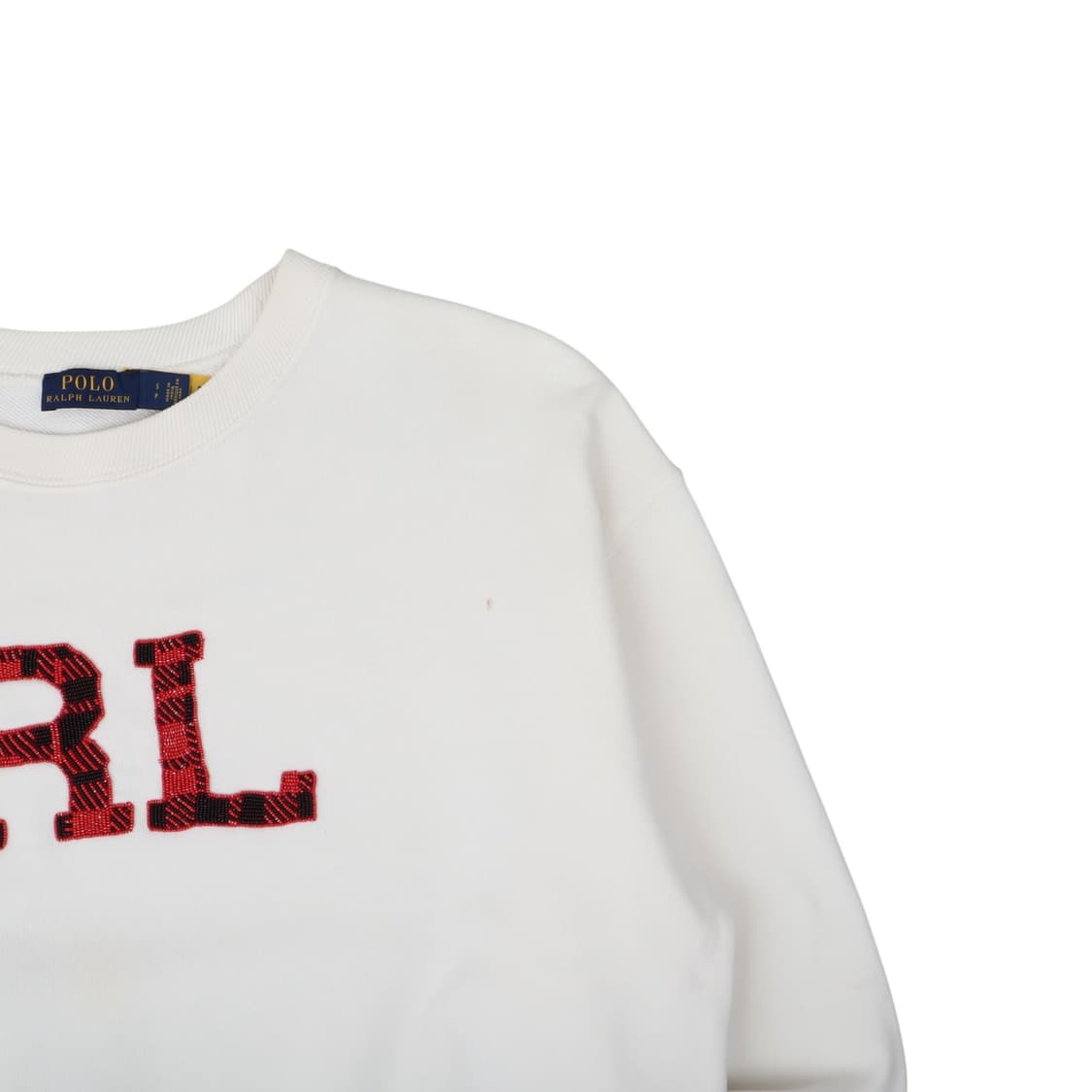 폴로 랄프로렌 qr 화이트 비즈 RL 스웻셔츠 상품이미지3