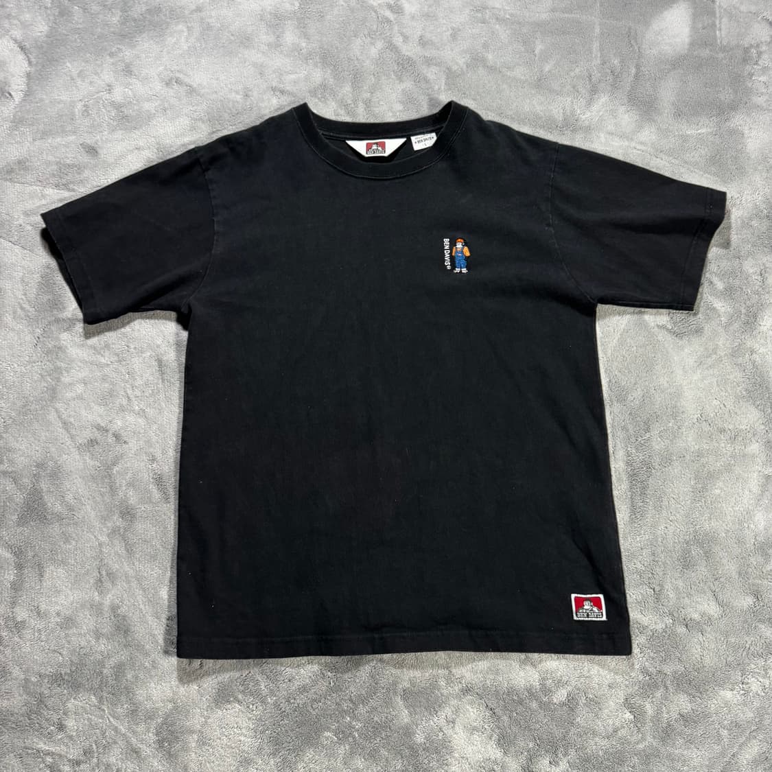 벤데이비스 자수로고 백프린팅 반팔티 상품이미지1