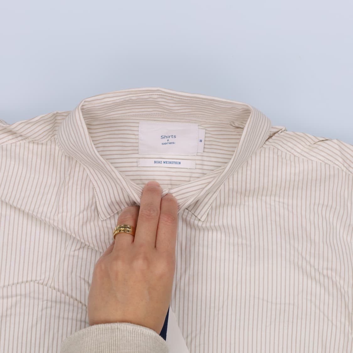 [95] 새상품 시리즈 스트라이프 셔츠 0115H1 상품이미지3