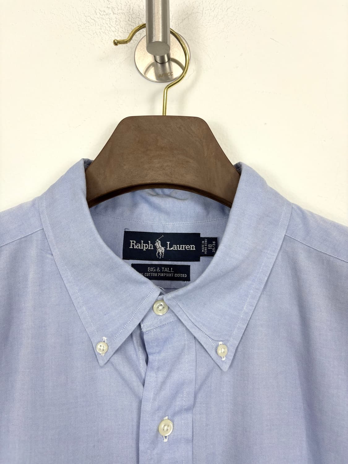 [4XL]POLO 블루 긴팔 빅셔츠  상품이미지6