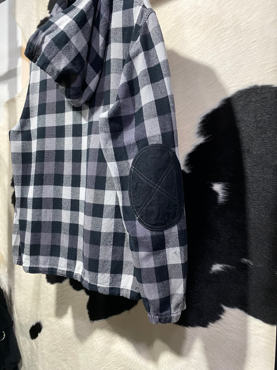 Montage 패치 디테일 체크 후드자켓 상품이미지6