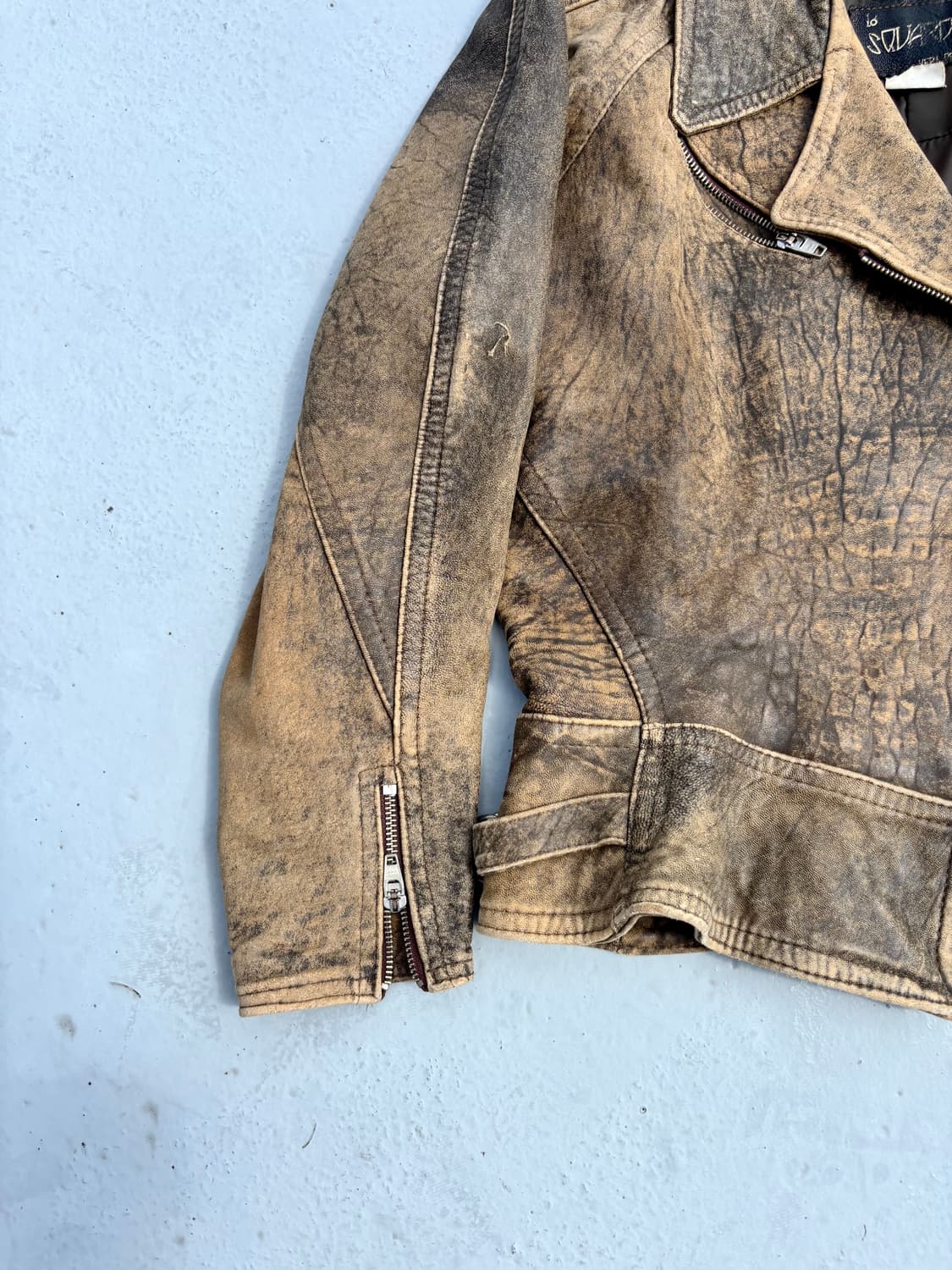 “Vintage” Genuine Leather Grunge Washed  상품이미지2
